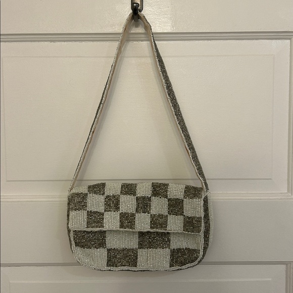 Anthropologie The Fiona Beaded Bag: Checker Edition - Picture 6 of 10